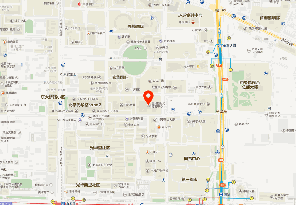 世纪财富中心位置地图